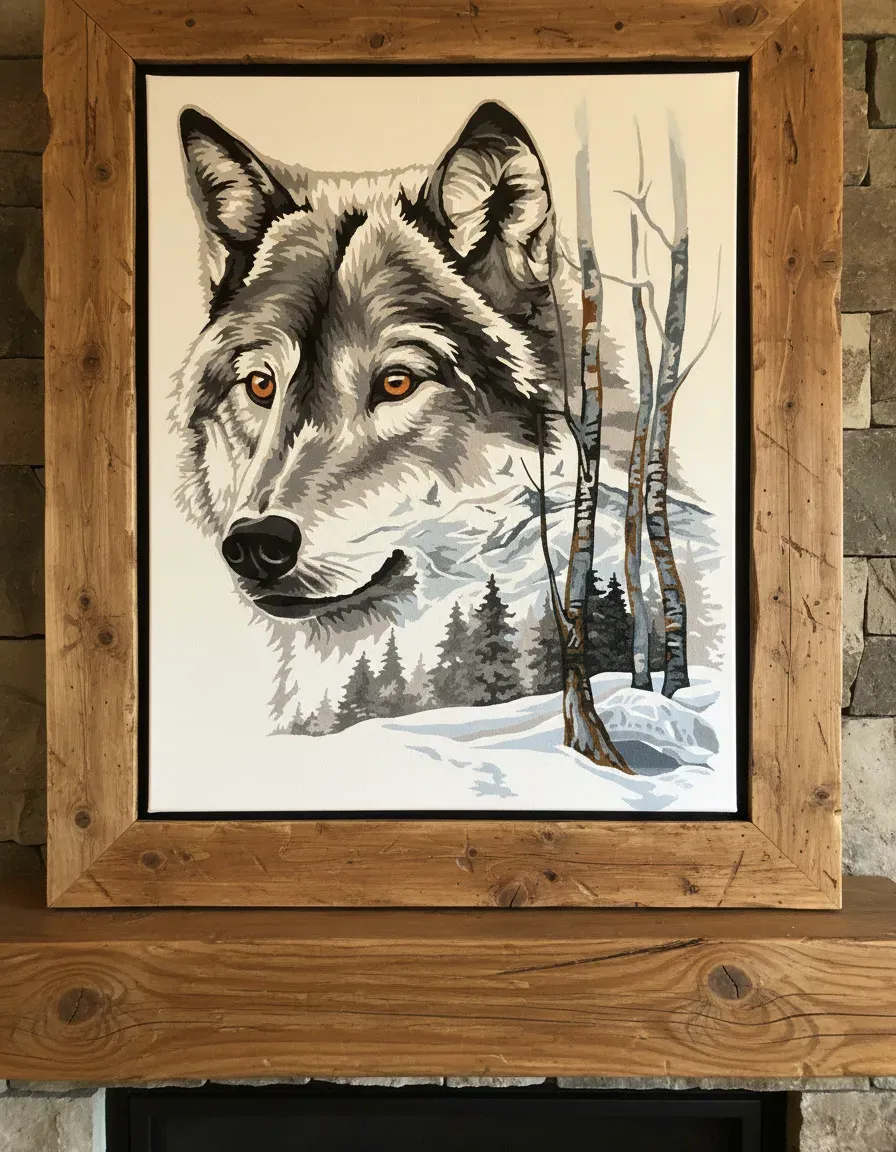 SEG de Paris Loup stramien borduurpakket wolf