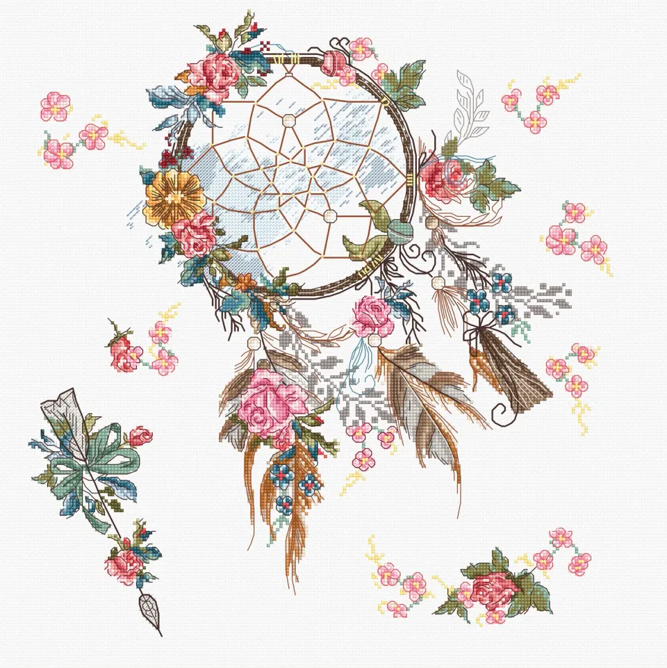 Leti Stitch L8035 Spring Dreams kruissteekpakket kralen
