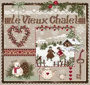 Madame la Fée Le Vieux Chalet borduurpatroon kruissteek