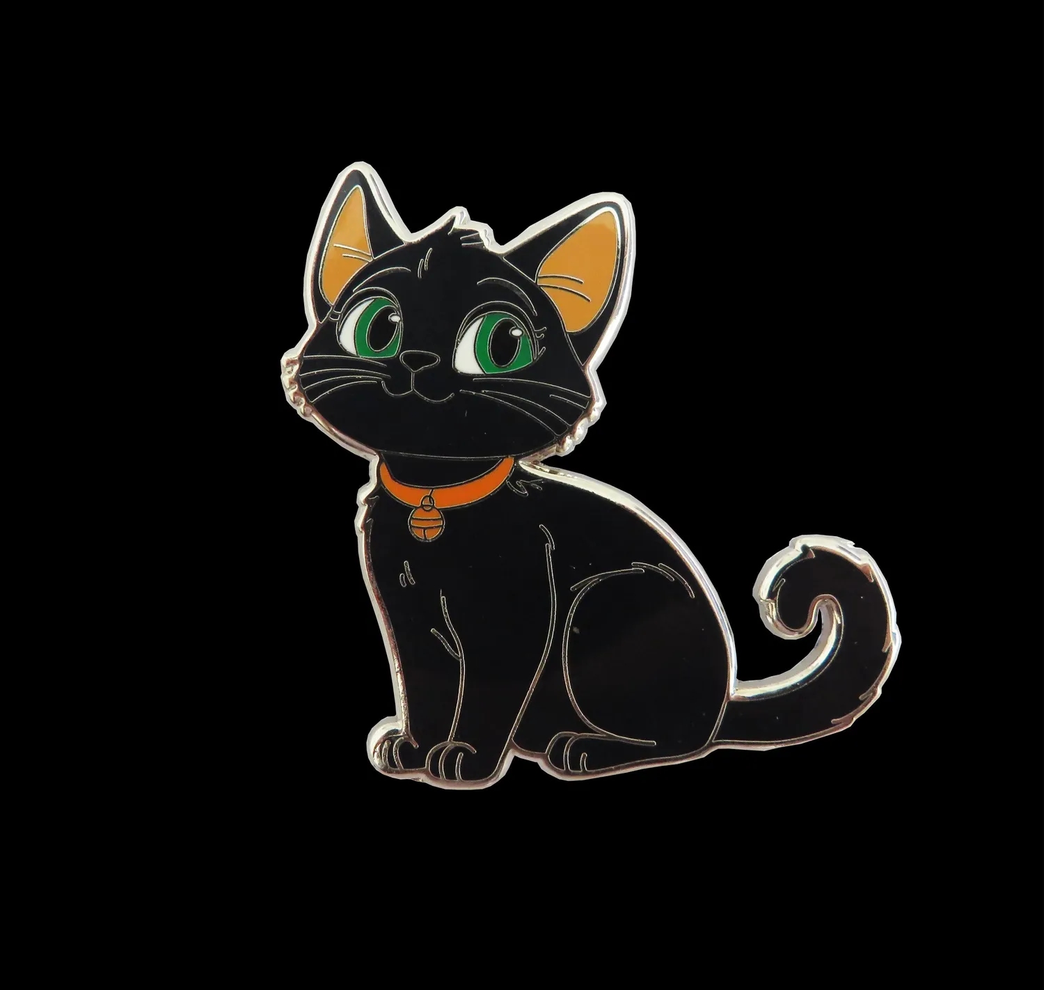 Leti Stitch Black Kitten naaldmagneet 40 mm emaille