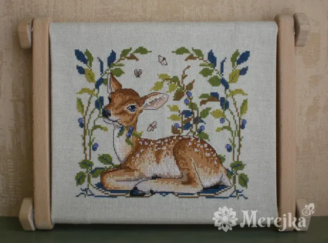 Merejka Little Fawn borduurpakket Rustico Aida 16