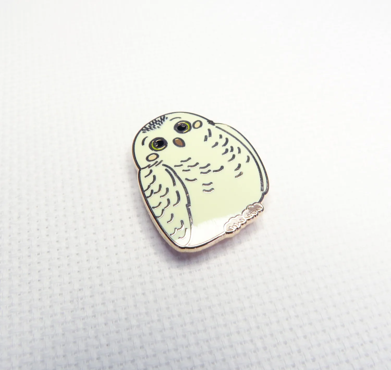 Leti Stitch 14384 Snowy Owl naaldmagneet emaille 28 mm