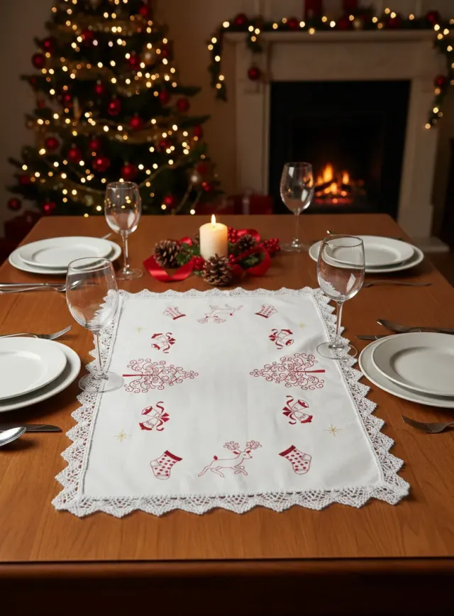 SEG Margot Broderie Noël kleedje borduurpakket kerst