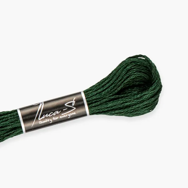 Leti Stitch Luca-S splijtgaren 273 borduurgaren 8 m groen