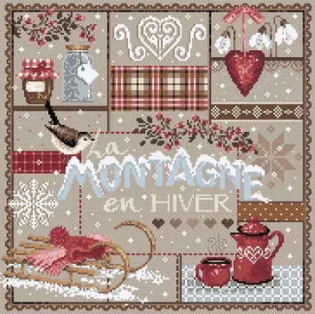 Madame la Fée La Montagne en Hiver 150 borduurpakket winter