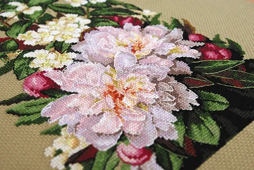 Merejka Peonies borduurpakket 20x30