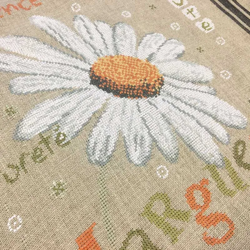 LiliPoints Daisy borduurpatroon madelief