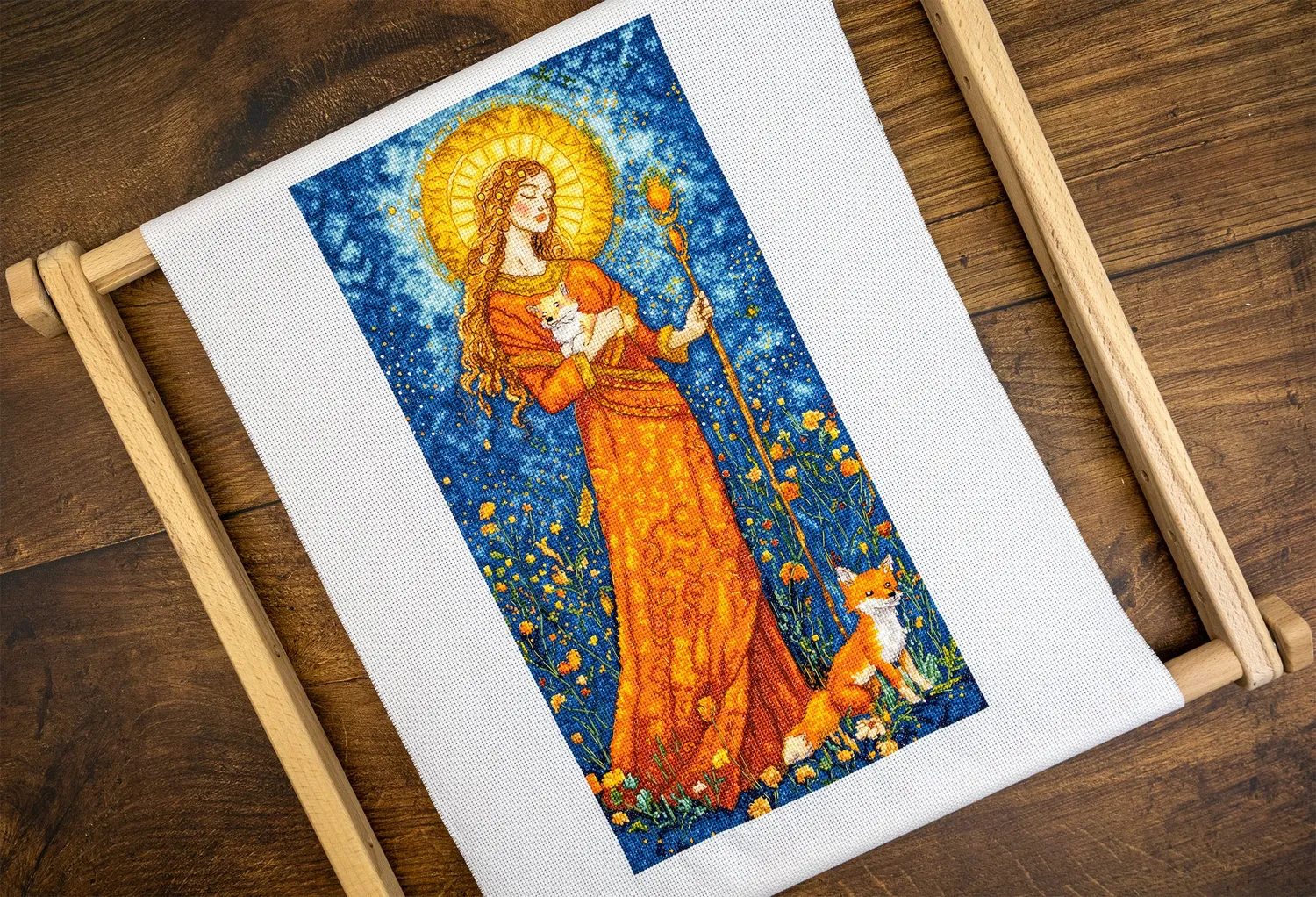 Leti Stitch LI 55-00 Goddess of the Autumn borduurpakket herfst
