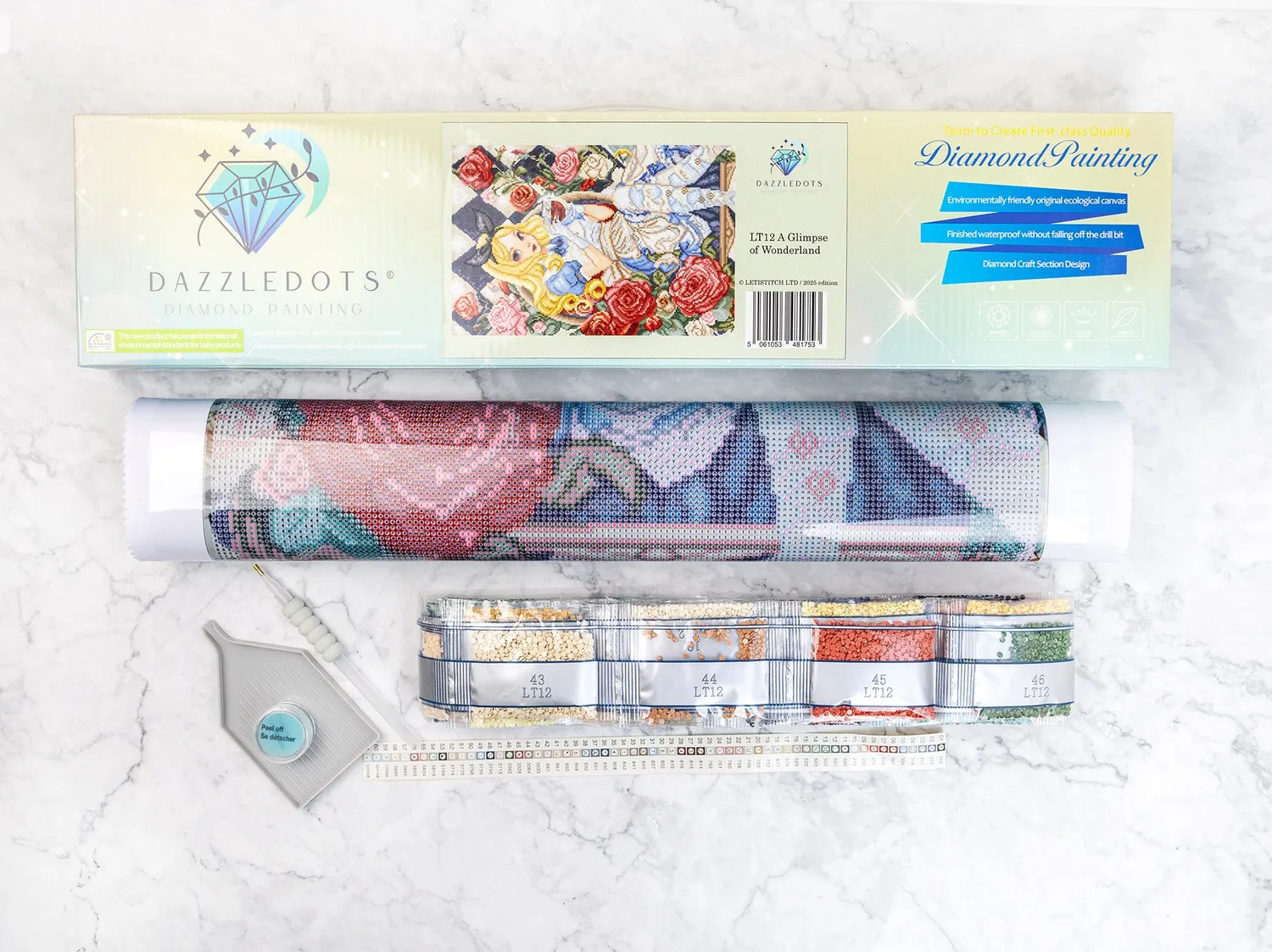 Leti Stitch LT12 Wonderland diamond painting 40x61 cm rond