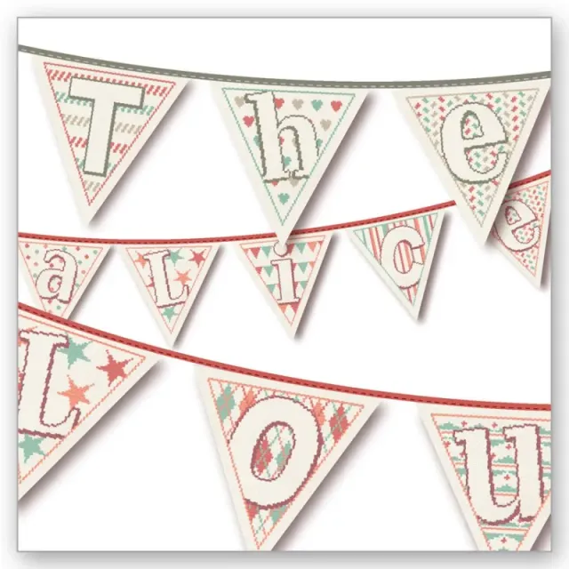LiliPoints Names and Pennants borduurpatroon vlaggetjes