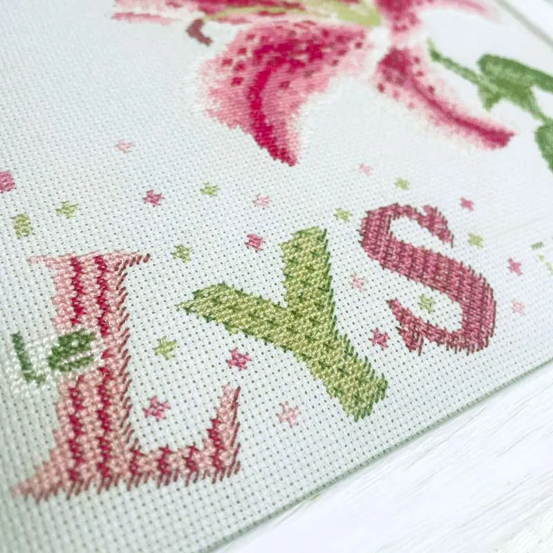 LiliPoints Lilly borduurpatroon kruissteek grijsblauw