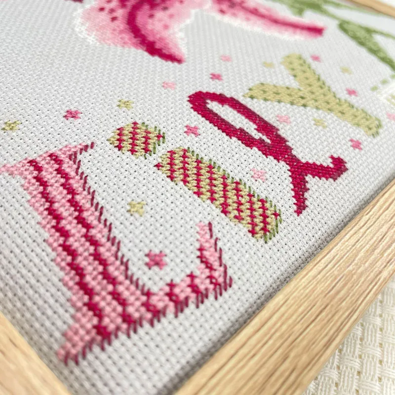 LiliPoints Lily borduurpatroon bloemen grijsblauw