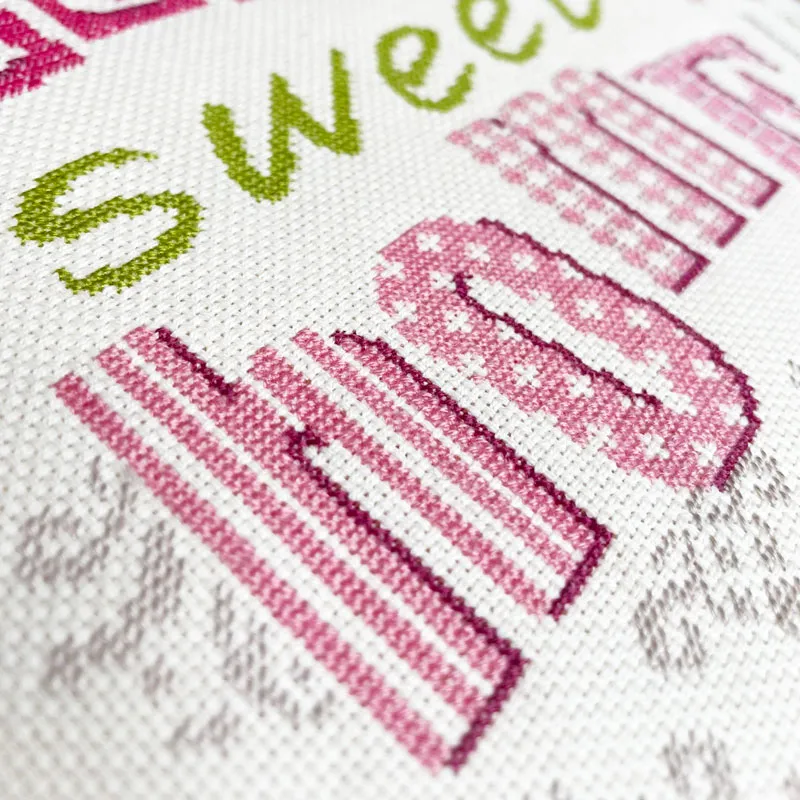 LiliPoints Home Sweet Home borduurpatroon 2 kleuren