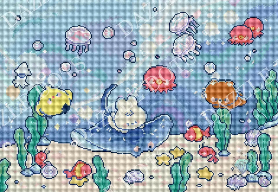 Leti Stitch Dazzle Dots LDS-7060 Under the Sea diamond painting