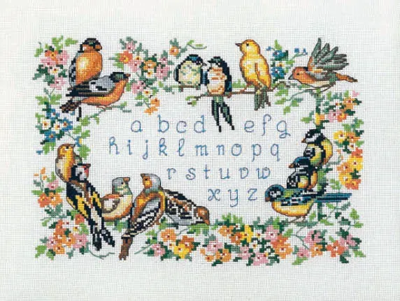 Princesse ABC Les Oiseaux kruissteekpakket alfabet