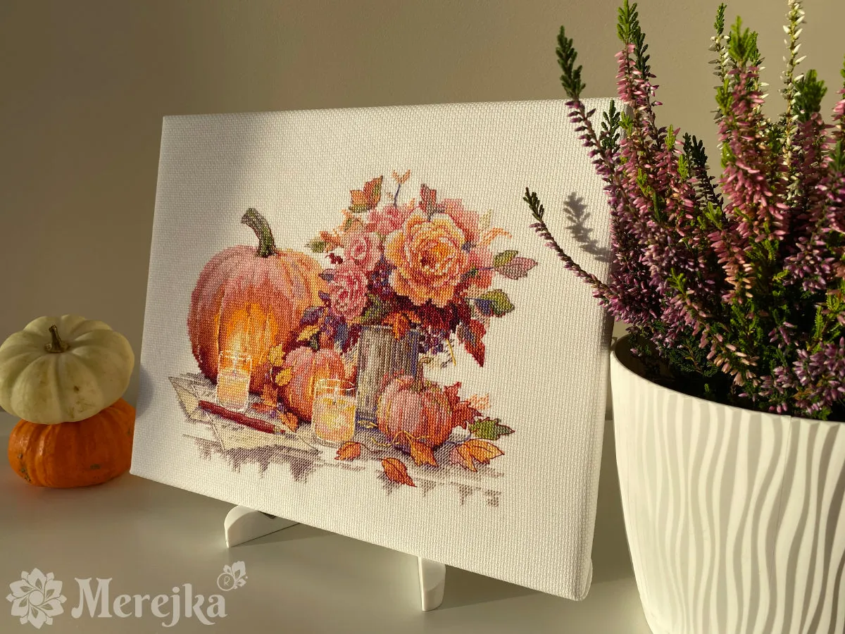 Merejka Still Life with Pumpkins borduurpakket herfst