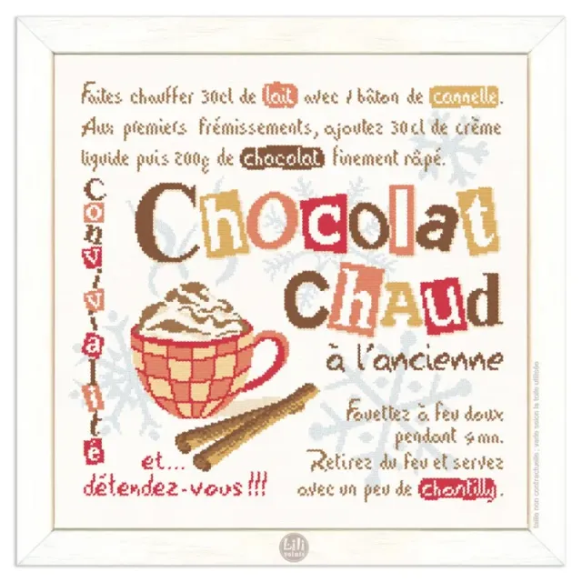 LiliPoints Chocolat Chaud borduurpatroon 195 steken