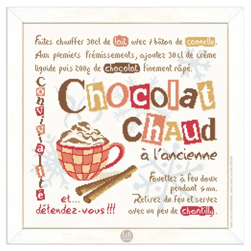 LiliPoints Chocolat Chaud borduurpatroon 195 steken