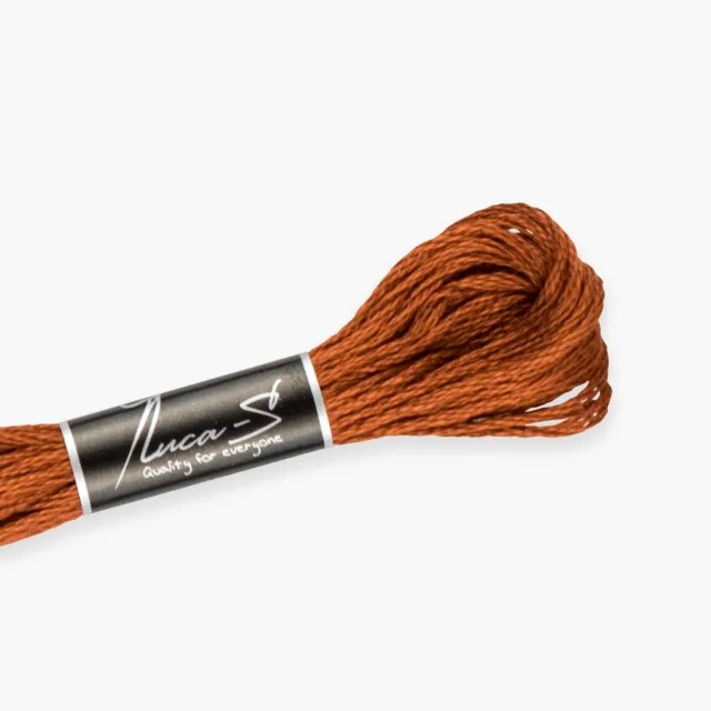 Leti Stitch Luca-S 396 splijtgaren koperbruin 8 m