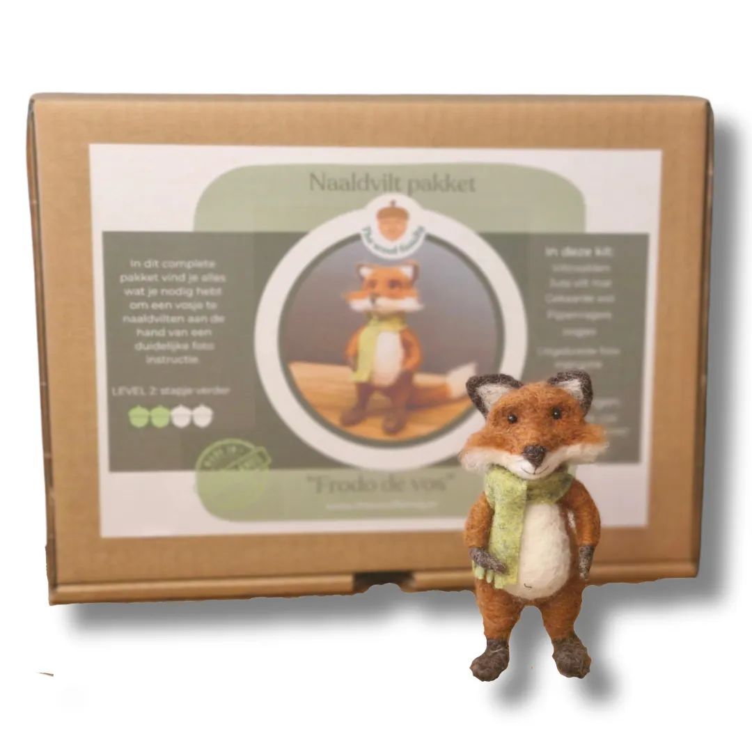 The Wool Family Frodo de vos naaldviltpakket beginner+