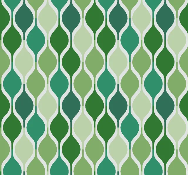 SEG Collection Privée couponstof Ondes Vert 3x1,6 m golvenprint