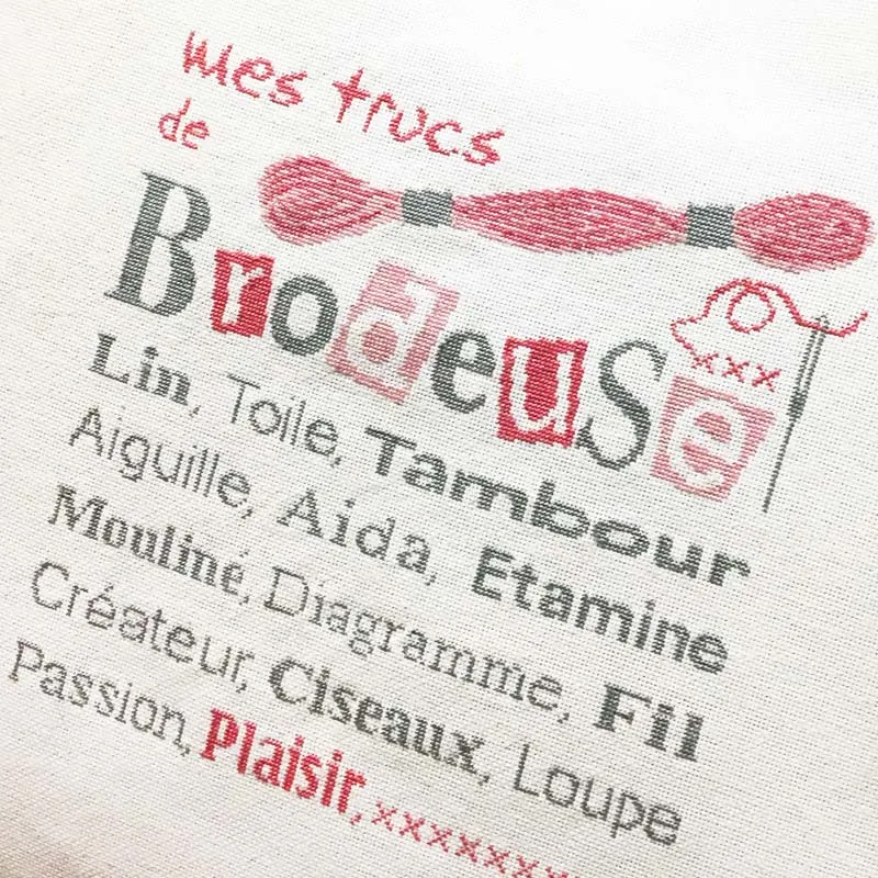 LiliPoints Brodeuses Bag borduurpatroon kruissteek 2 versies