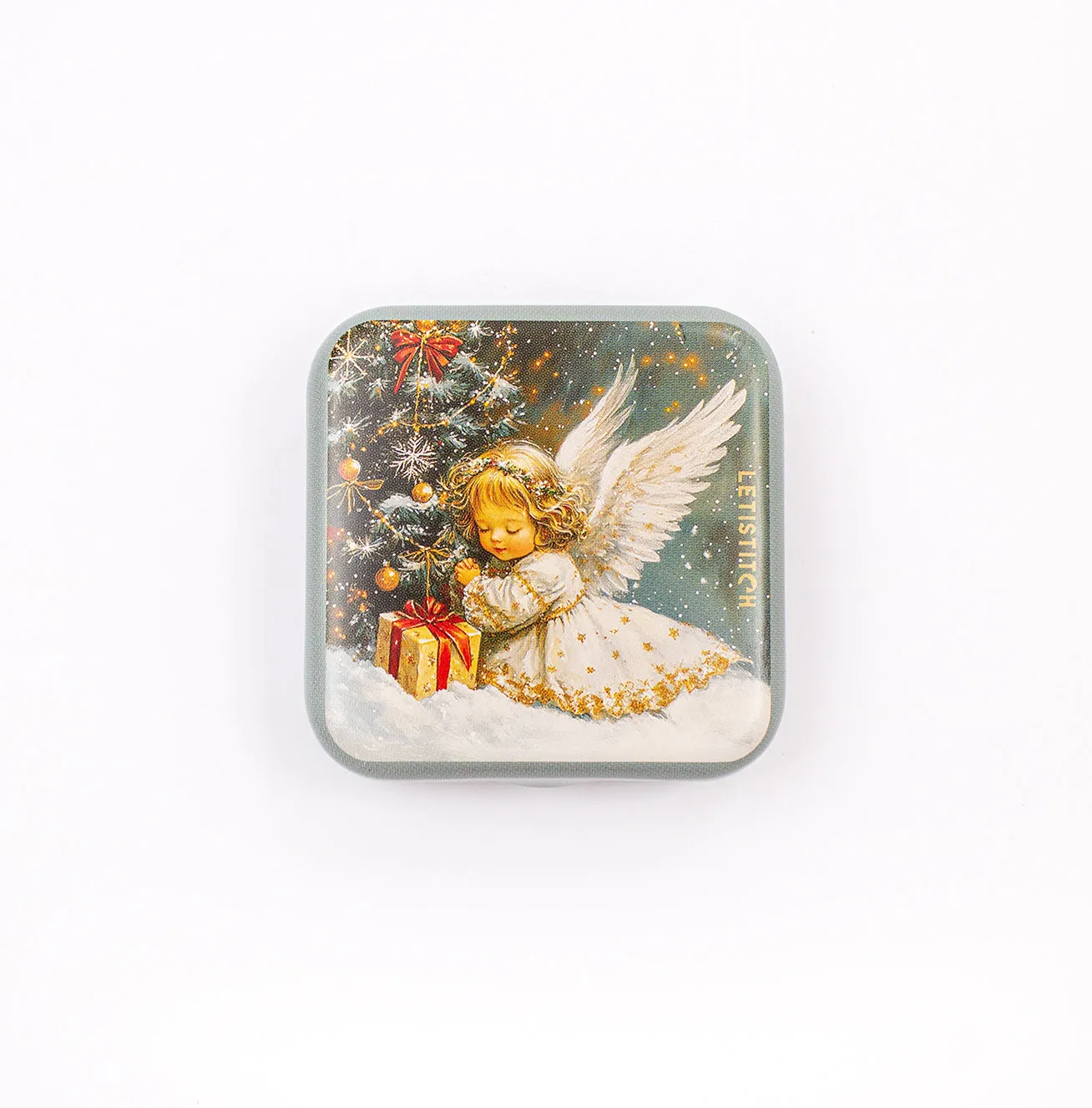 Leti Stitch Christmas Angel blikje 5,5 cm voor naalden