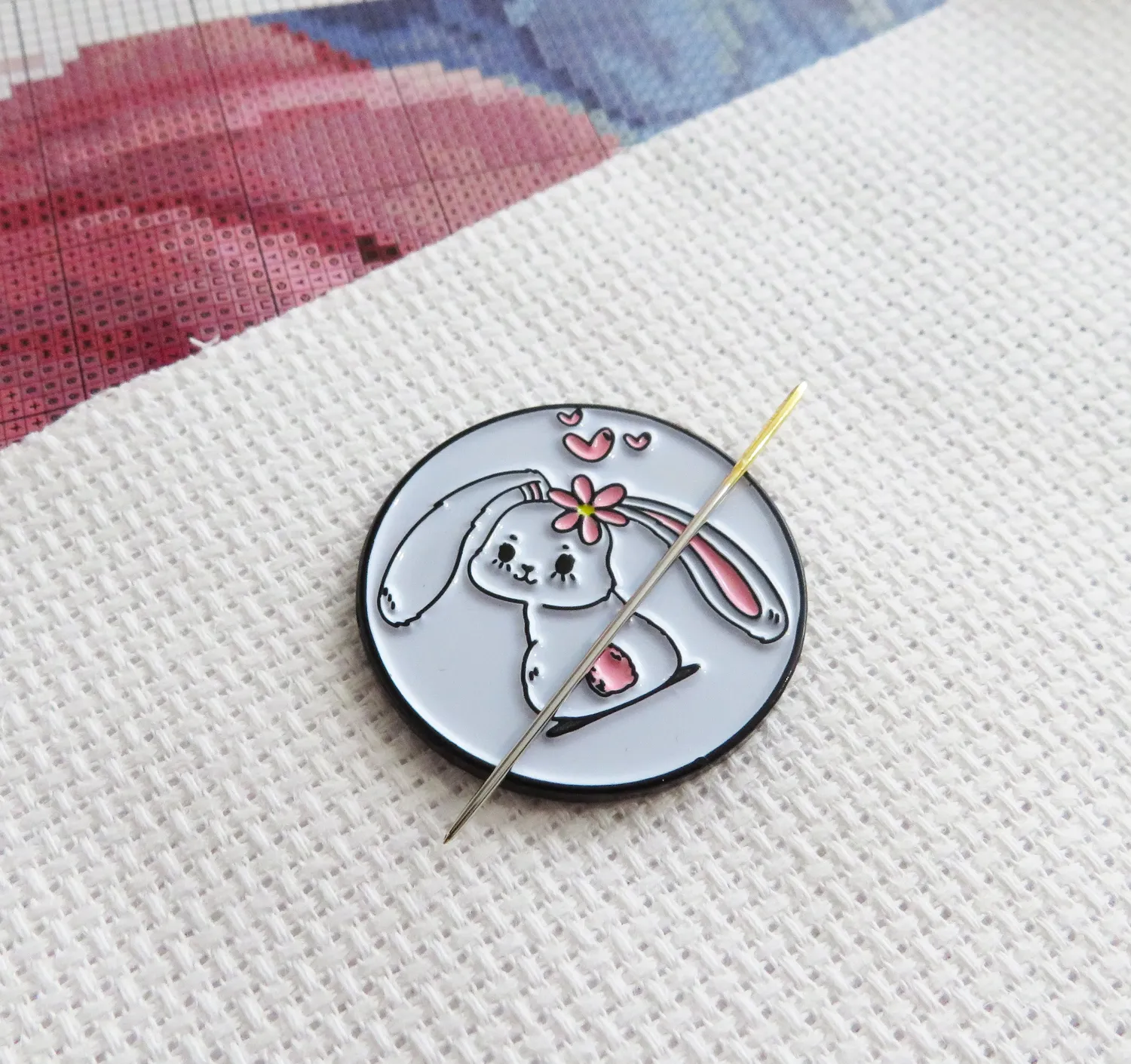 Leti Stitch Bunny 14333 naaldmagneet konijn 25 mm