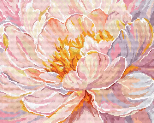 Leti Stitch Dazzle Dots LT09 Floral Grace diamond painting 50,8x40,6 cm