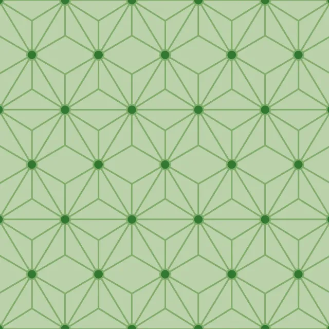 SEG Collection Privée Asanoha Sage Green stofcoupon 3x1,6 m