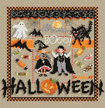 Madame la Fée Mini Halloween borduurpakket linnen 137