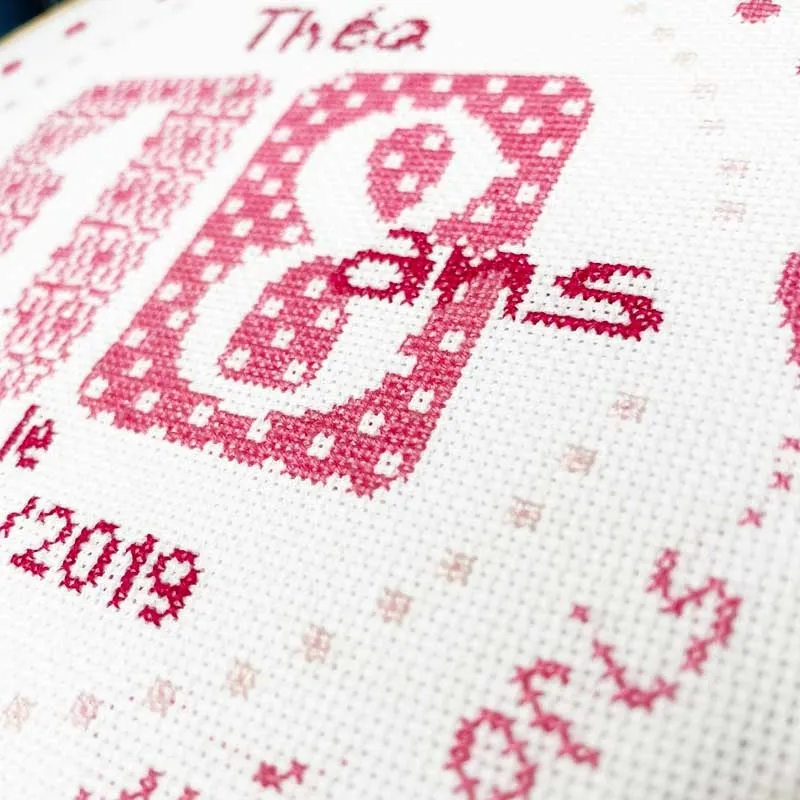 LiliPoints 18 borduurpatroon rond 130 steken 8 versies