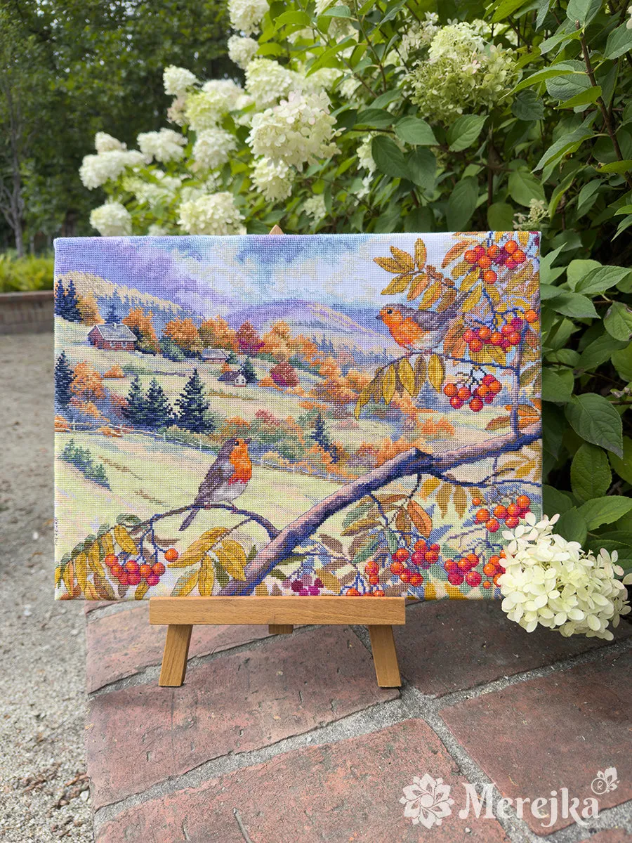 Merejka Hills Laced with Gold borduurpakket 31x40 wit