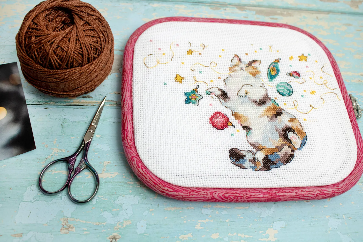 Leti Stitch L8812 Cat's Happiness borduurpakket 15x11 cm