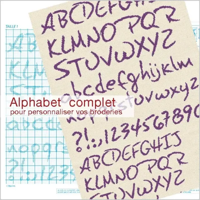 LiliPoints Alphabet borduurpatroon kruissteek 2 maten