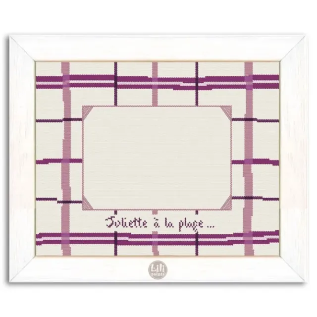 LiliPoints Grid Frame borduurpatroon fotolijst 10x15 natuur