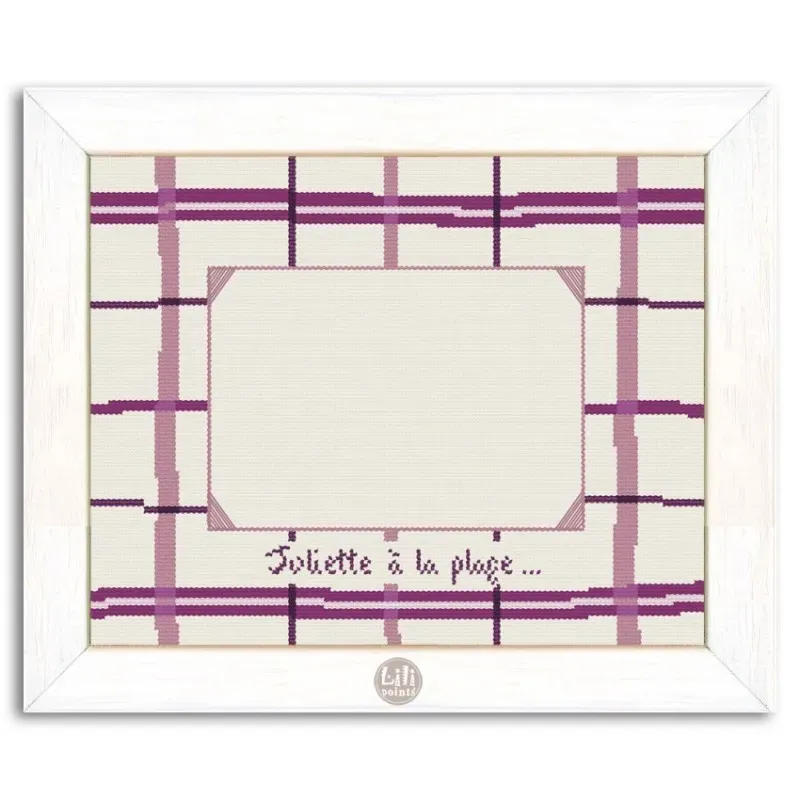 LiliPoints Grid Frame borduurpatroon fotolijst 10x15 natuur