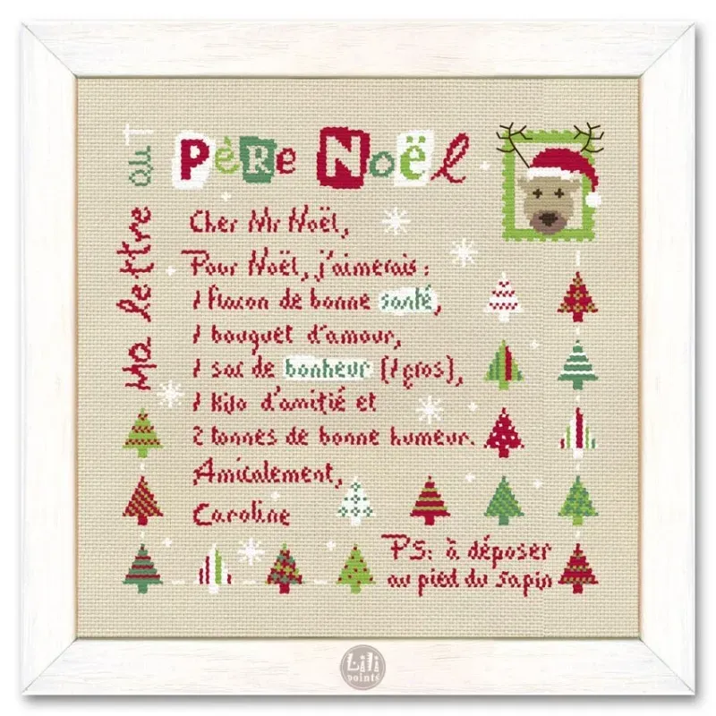 LiliPoints Letter to Santa Claus kruissteekpatroon kerst