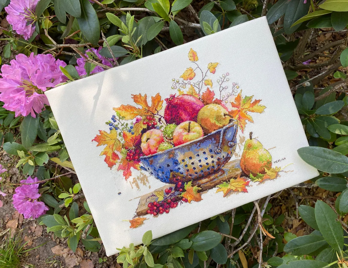 Merejka September Dew borduurpakket 28x33 ecru