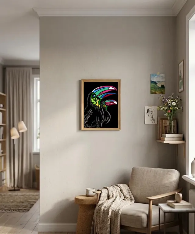 SEG Margot de Paris borduurcanvas Multicolore toucan