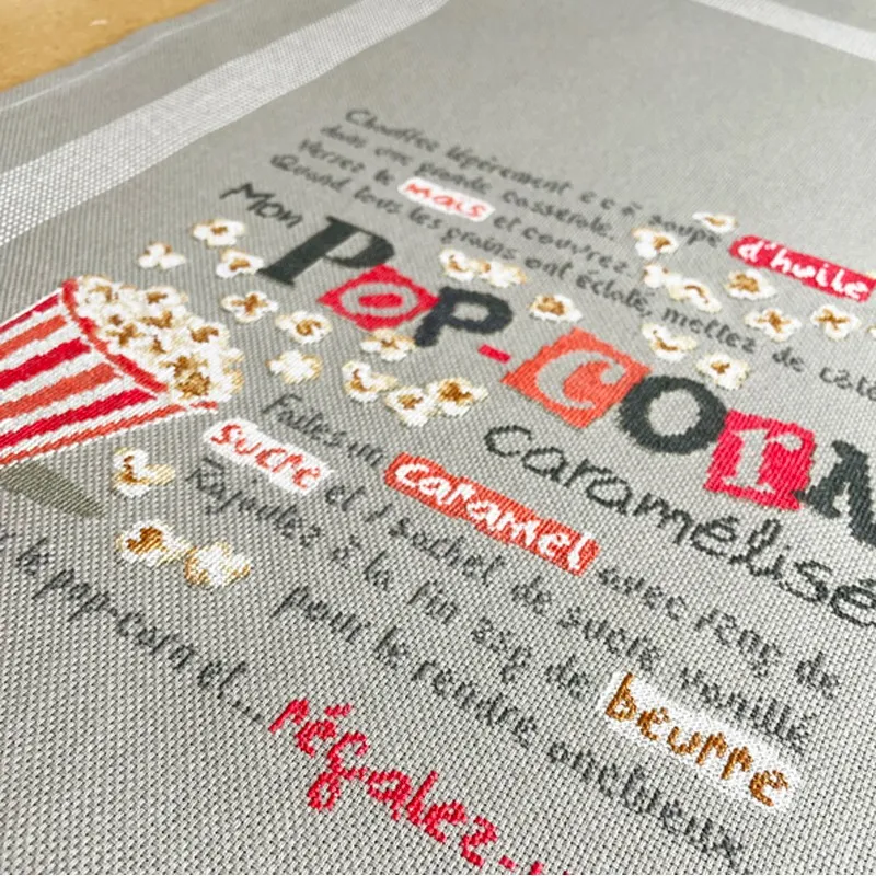 LiliPoints Mon Pop Corn Caramélisé borduurpatroon