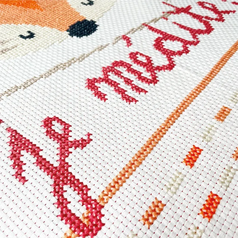 LiliPoints Baby Blanket Fox borduurpatroon babydeken