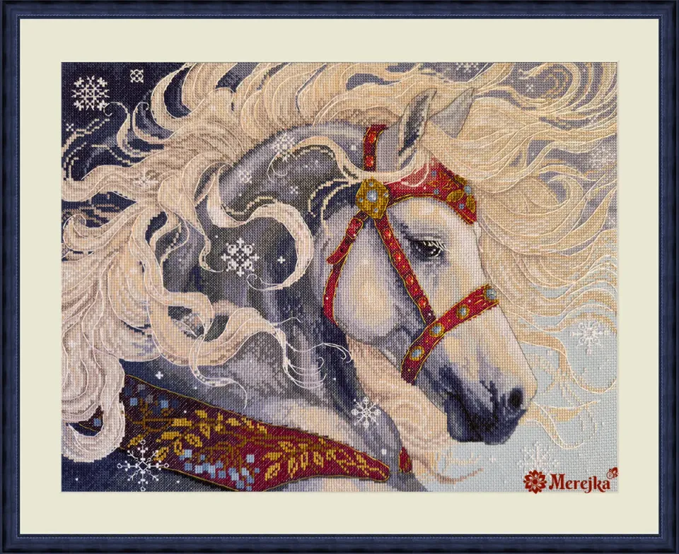 Merejka Blizzard borduurpakket winter 31x40 cm
