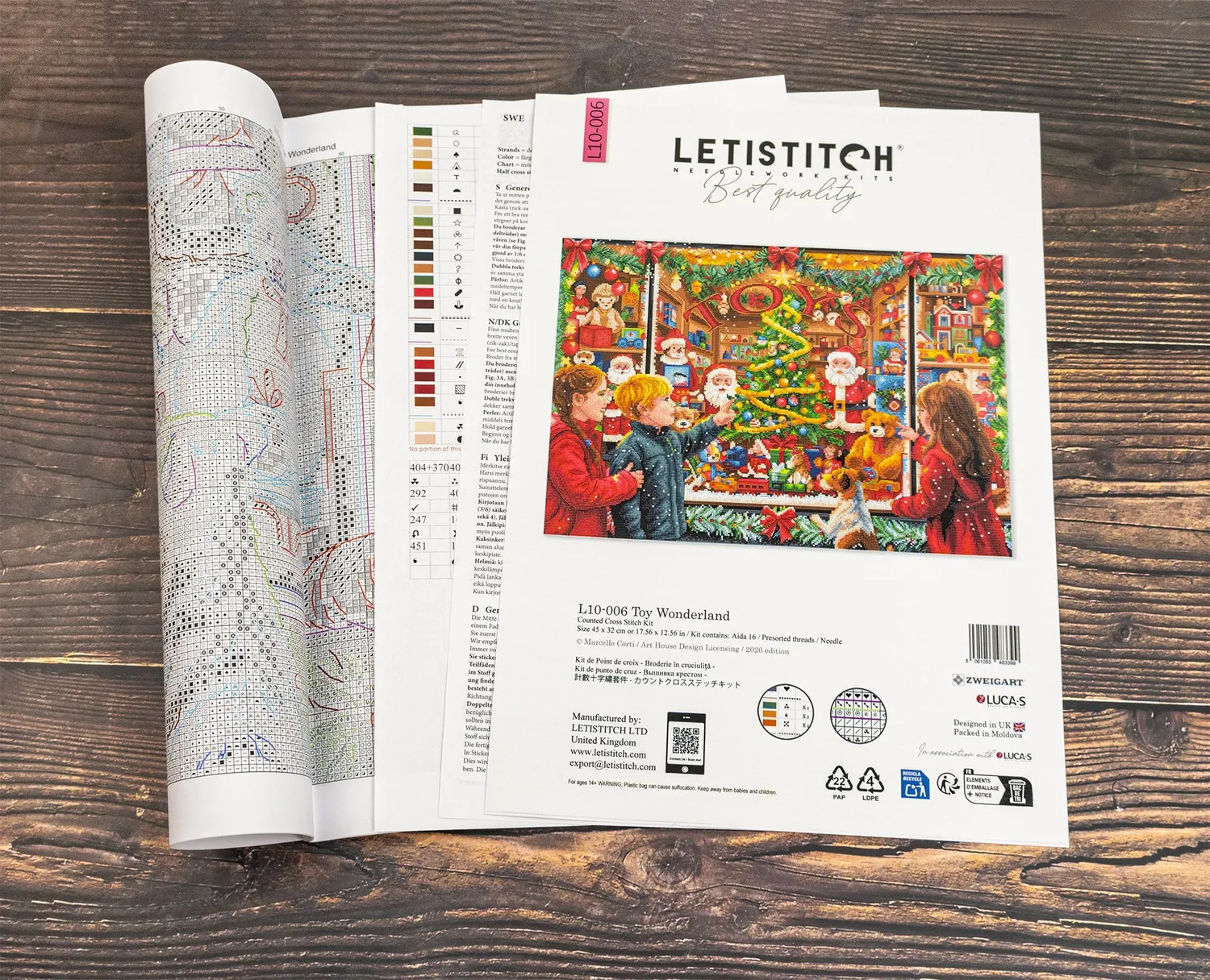 Leti Stitch L10-006 Toy Wonderland borduurpakket 45x32