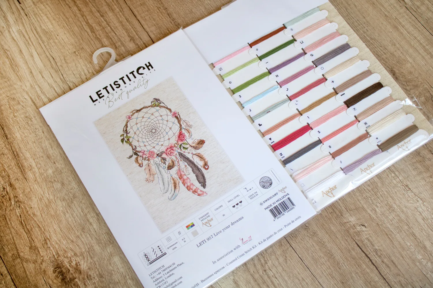 Leti Stitch LETI 957 Live Your Dreams borduurpakket 23x15