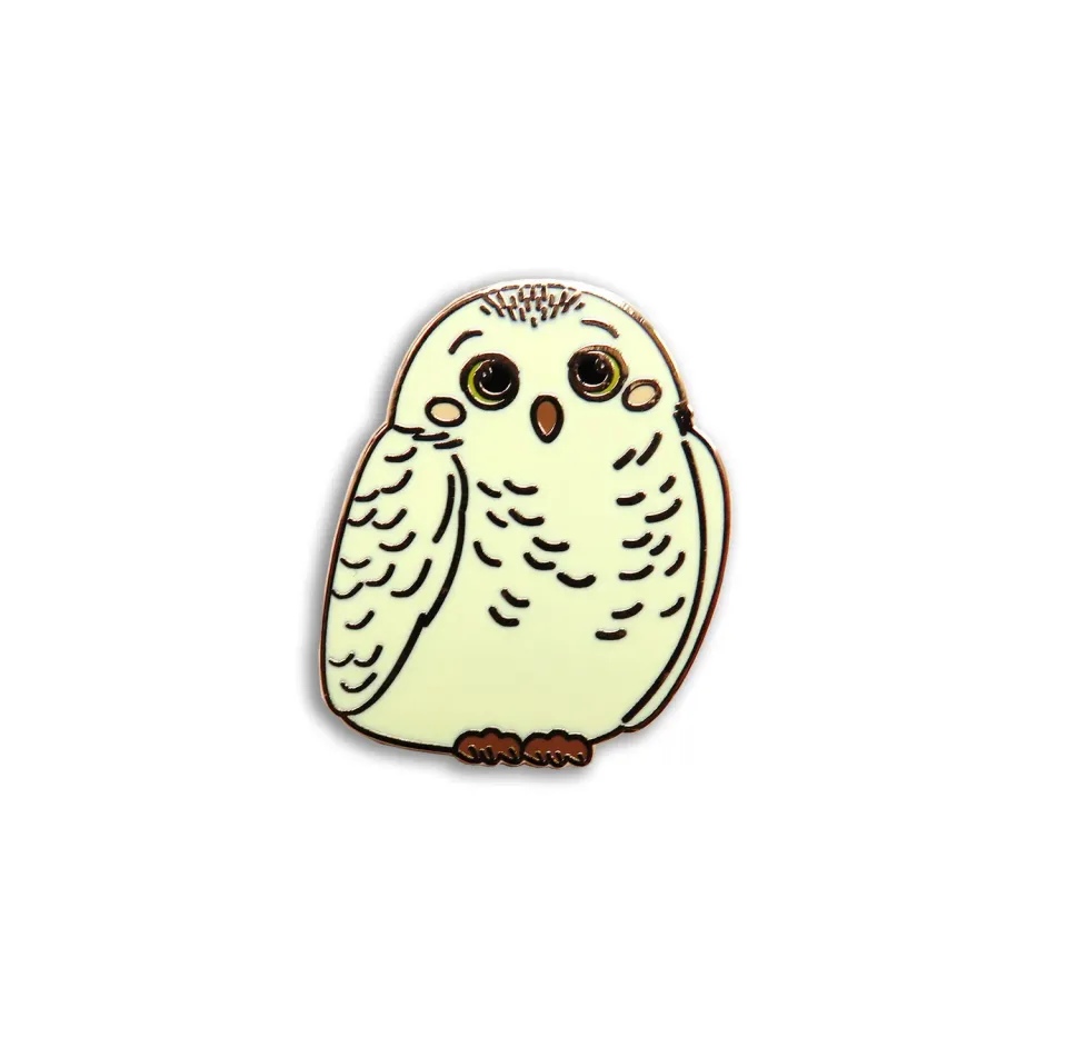 Leti Stitch 14384 Snowy Owl naaldmagneet emaille 28 mm