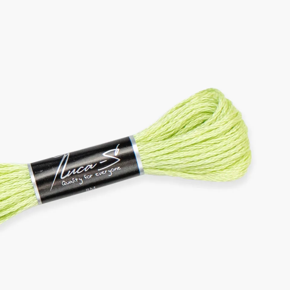 Leti Stitch Luca-S 286 borduurgaren 8 meter groen katoen