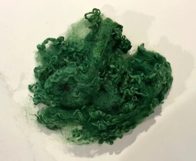 The Wool Family Wensleydale wolkrullen groen 10 gram