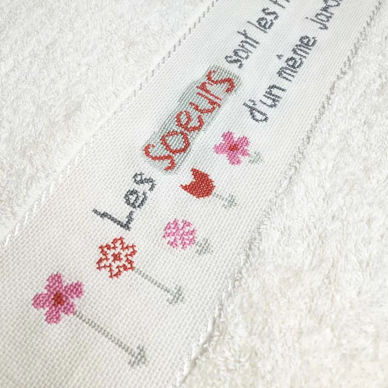 LiliPoints Family Hand Towels kruissteekpatroon D013