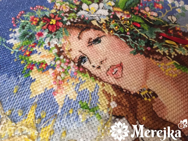 Merejka Dawn borduurpakket 26,5x23 vrouw